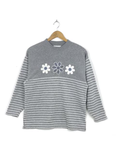 Other Designers Vintage - Alpinard Stripe Design Sweatshirt Fashion Style Streetwear