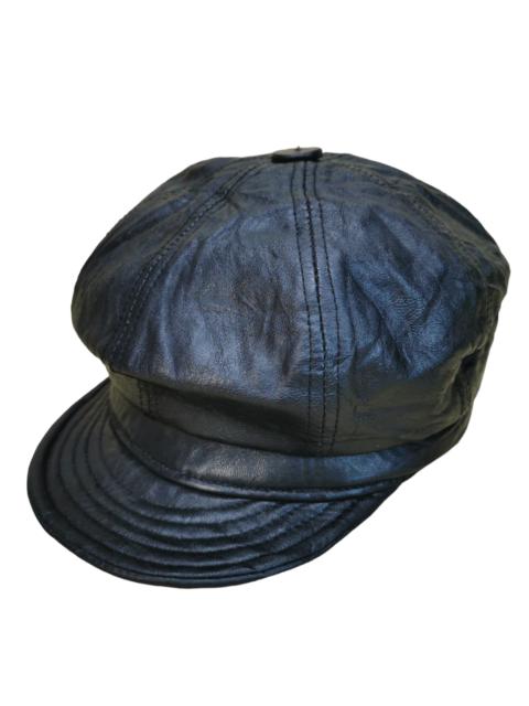 Other Designers Leather - 🔥 APRIL SALE🔥 VINTAGE NEW YORK HAT & CAP LEATHER