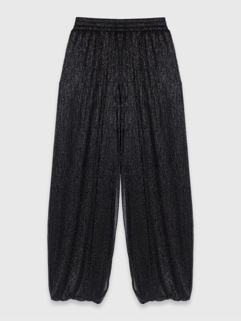 maje Metallic harem trousers