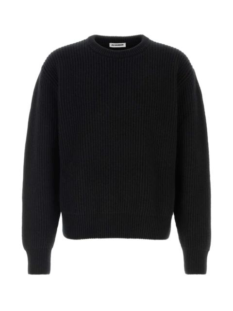 Jil Sander Jil Sander Men Black Wool Sweater