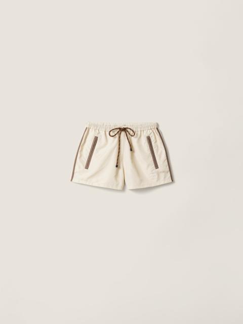 Miu Miu Technical fabric shorts