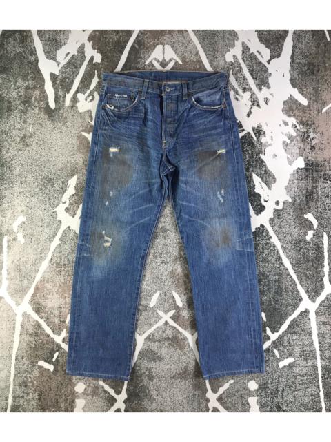 Other Designers Vintage - Vintage Levis 501 Jeans Dirty Blue Denim KJ2421