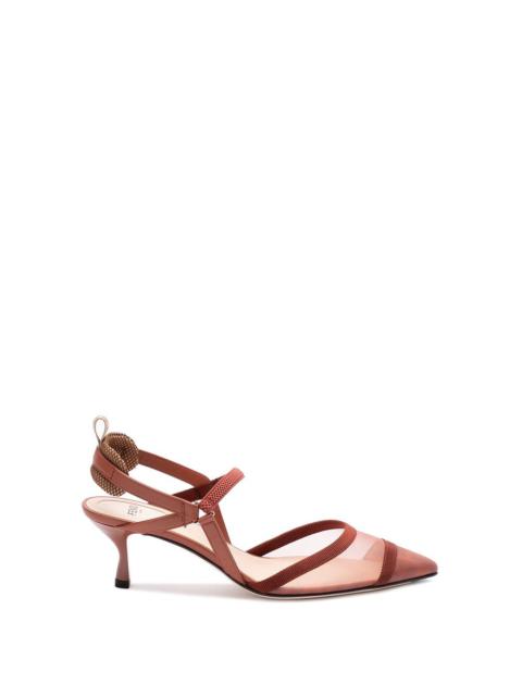Fendi Women `Colibrì` Medium-Heeled Slingbacks