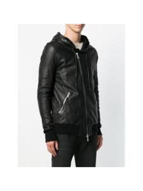 Other Designers Giorgio Brato - Washed leather hooded jacket.Like Rick Owens or Julius