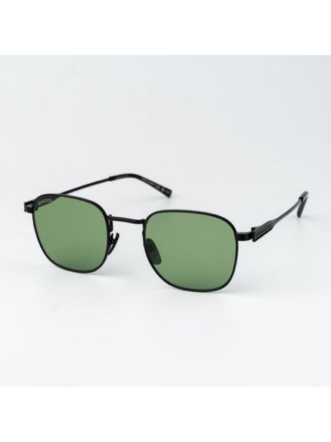 GUCCI Gucci Men Sunglasses Metal Black Green Square GG1876S 004 NEW AUTHENTIC