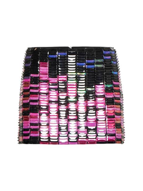 THE ATTICO Multicolor sequins “Rue” miniskirt