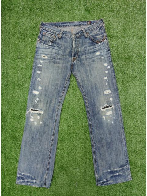 Other Designers Vintage - BARTACK DISTRESSED DENIM(J330)