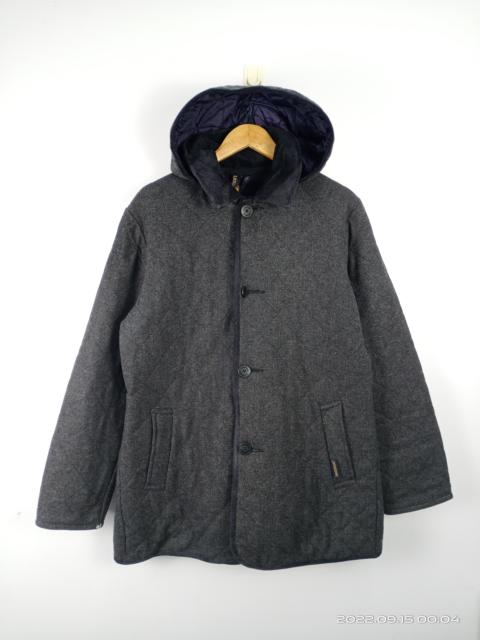 Other Designers Designer - Lavenham Wool Button Hooded Jacket Made In England