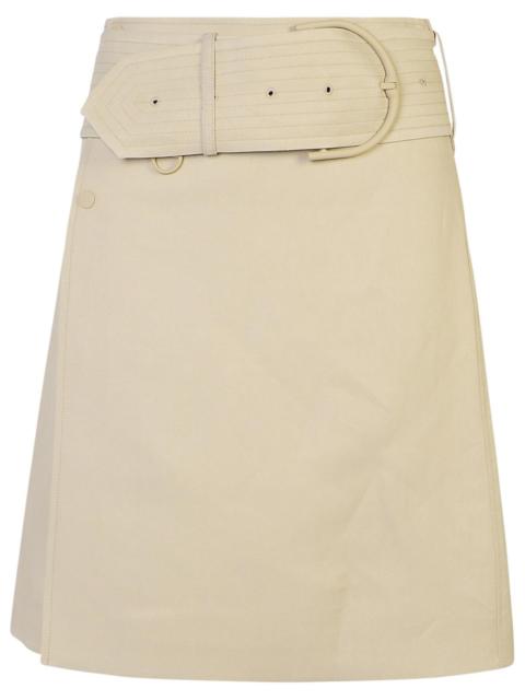 Burberry Woman Burberry 'Burberry' 'Midi' Beige Miniskirt