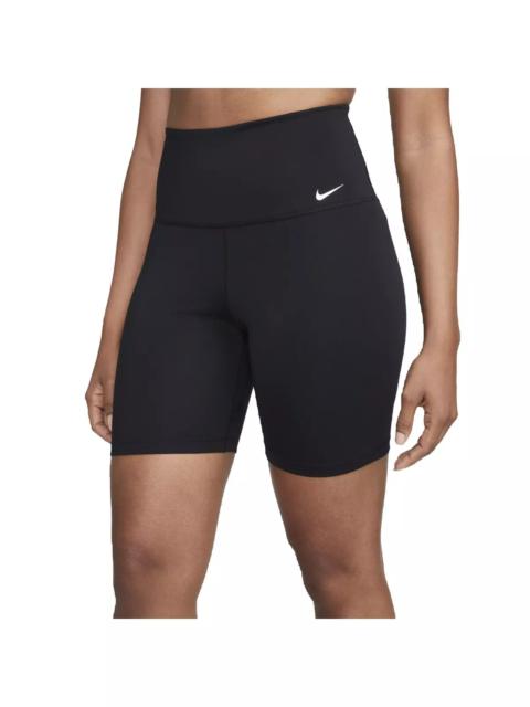 Nike Women's One Dri-FIT High-Waisted 7" Biker Shorts -Black
