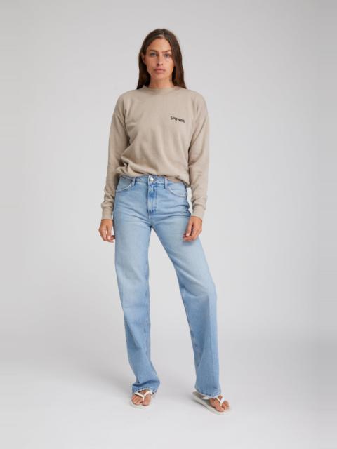 SPRWMN TAUPE LOGO SWEATSHIRT
