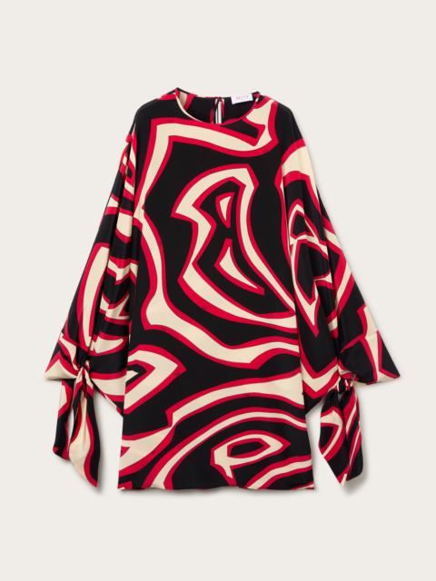 PUCCI LABIRINTO PRINT SHORT SILK KAFTAN