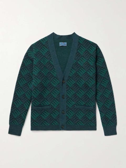 Wind and Wave Jacquard-Knit Cardigan