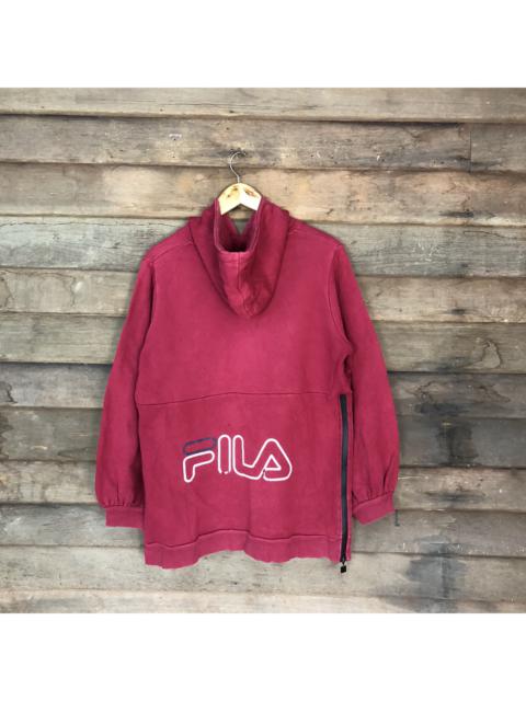 Other Designers Vintage - Fila vintage Maroon Hoodie sweatshirt #3895