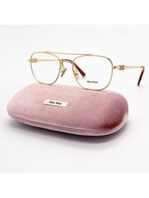 Miu Miu NEW MIU MIU EYEGLASSES MU51WV 5AK1O1 GOLD WOMEN MU 51WV SMU