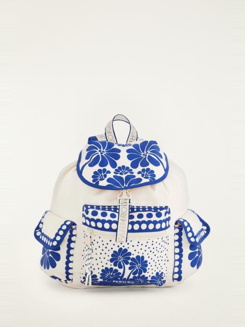 FARM RIO Off-White Palermo Pockets Small Backpack