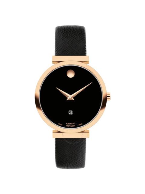 Movado - Movado Museum Classic Automatic Black Dial Ladies Watch 0607677