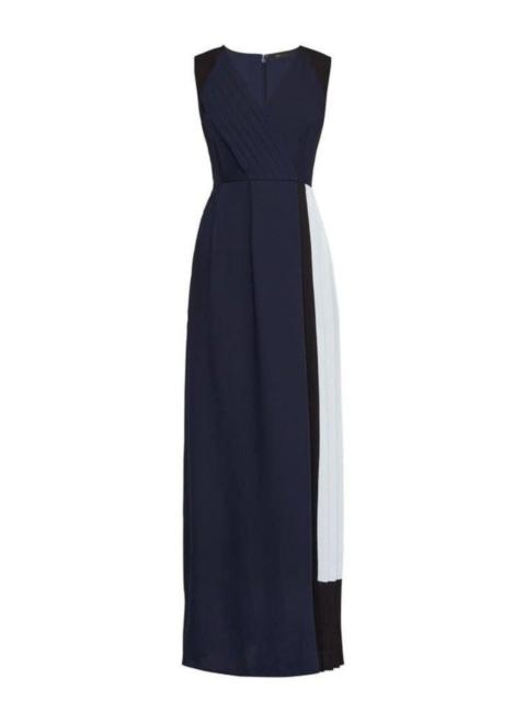 Other Designers Colorblocked Faux Wrap Jumpsuit