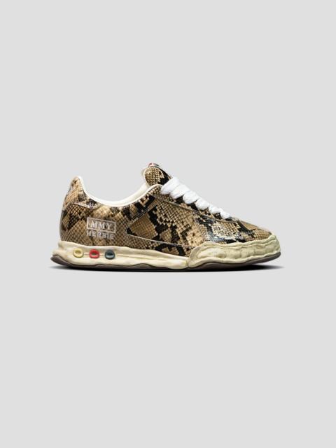Maison MIHARAYASUHIRO HERBIE OG SOLE PRINTED PYTHON LEATHER LOW-TOP SNEAKERS