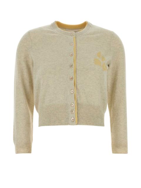 Isabel Marant Étoile Isabel Marant Etoile Women Melange Light Grey Cotton Blend Lona Cardigan