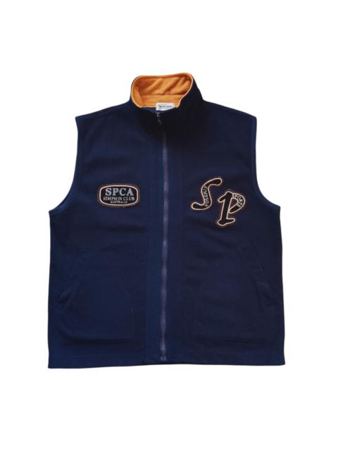 Other Designers Vintage Simpson Club Australia Fleece Vest