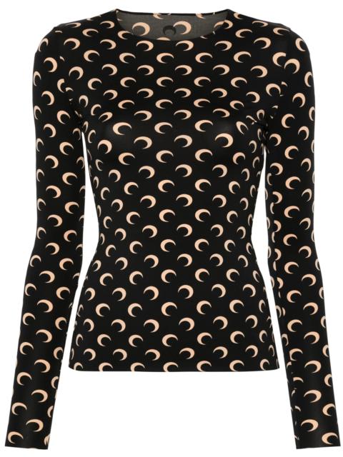 Marine Serre Moon jersey T-shirt