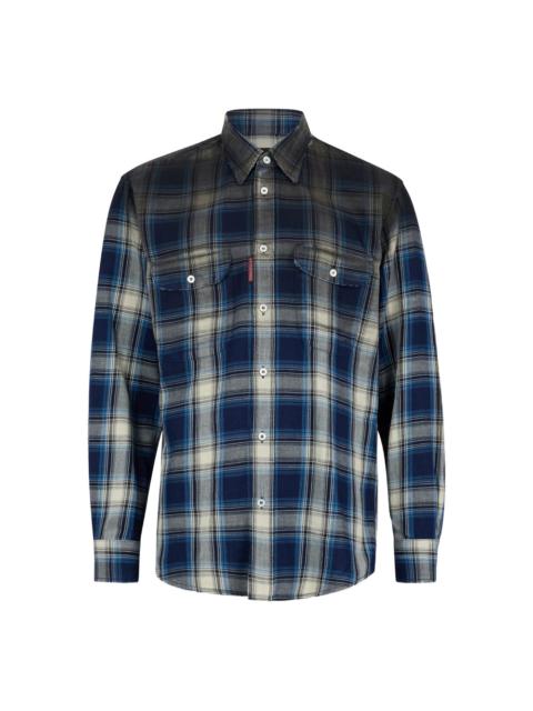 DSQUARED2 Dsquared2 Blue Shirts Men