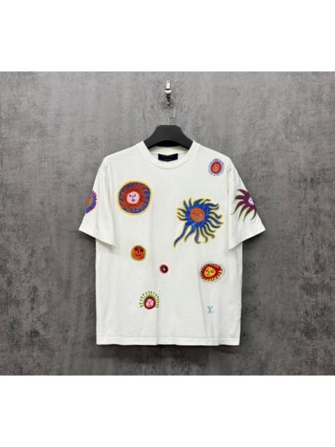 Louis Vuitton Louis Vuitton Lv all-over embroidered logo short-sleeved shirt