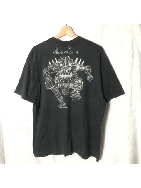 Other Designers Vintage 90s Robot Silversish Scotland Tshirt
