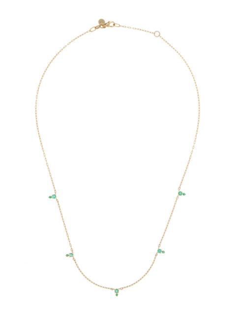 ILA Devere 14K Yellow Gold Emerald Necklace green