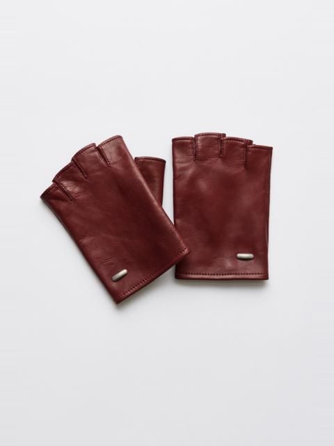 Our Legacy Biker Glove Currant Red Nappa