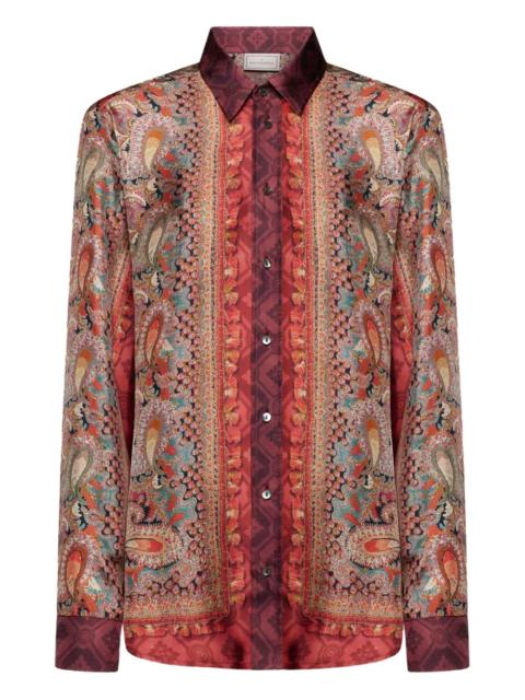 Pierre-Louis Mascia paisley-print silk shirt
