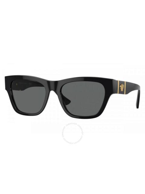 VERSACE Versace Dark Grey Square Men's Sunglasses VE4457 GB1/87 55