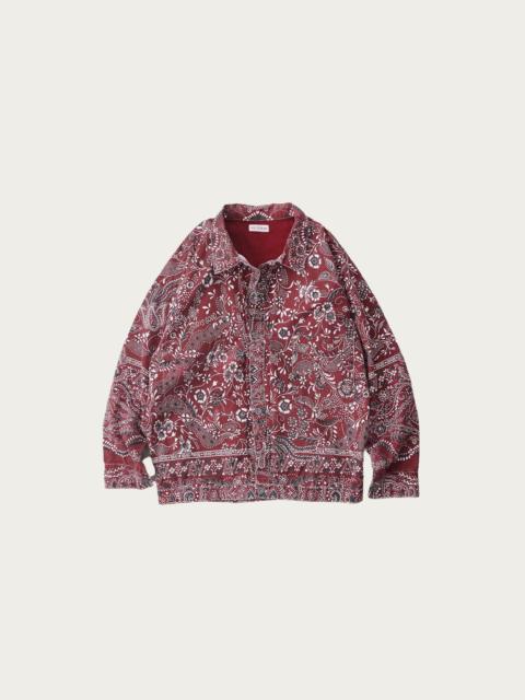 NICENESS Gyan Bandana Trucker Jacket - Red