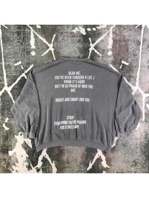 Other Designers Vintage - Vintage Japanese Brand Qoute Sweatshirt