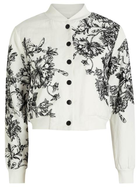 Alice + Olivia Alice + Olivia Keri Embroidered Cotton-blend Bomber Jacket