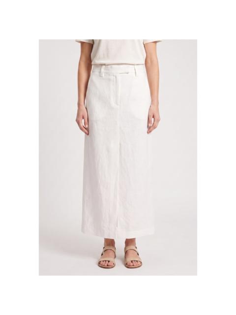 Brunello Cucinelli Brunello Cucinelli Women'S Off White Linen Skirt