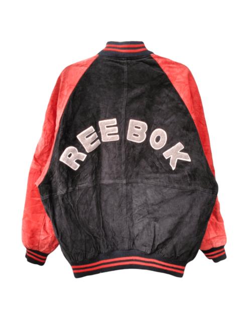 Reebok VTG 90s Reebok Leather Varsity Letterman SpellOut Pigskin