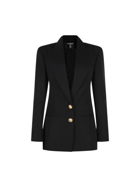 Balmain black viscose blazer