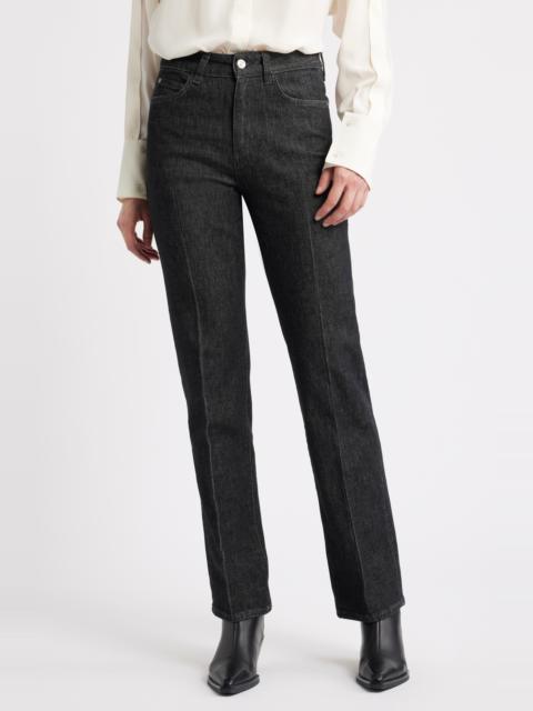 BOSS BOSS Parkway Slim Straight Leg Jeans in Charcoal at Nordstrom