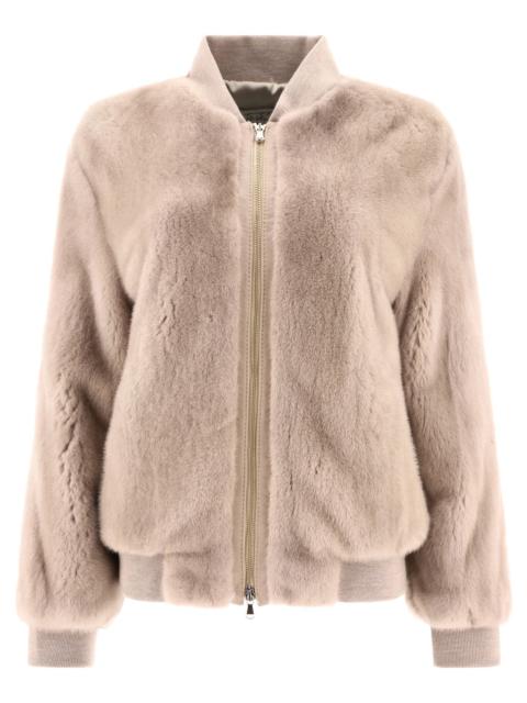 Other Designers Giovi Mink Fur Bomber Jacket