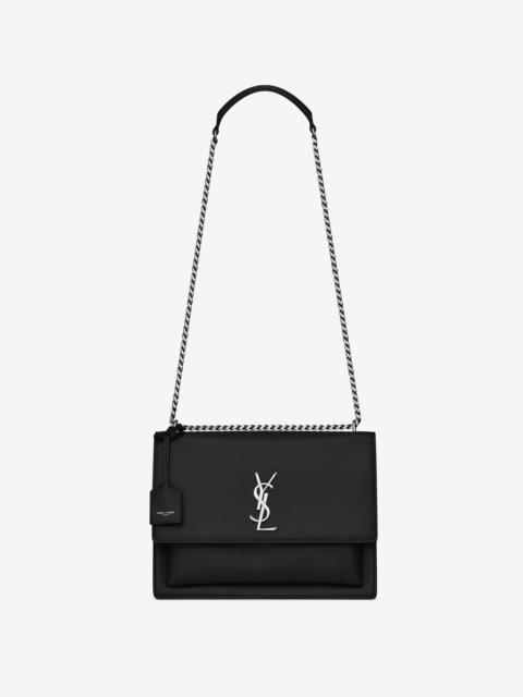 SAINT LAURENT sunset large in smooth leather