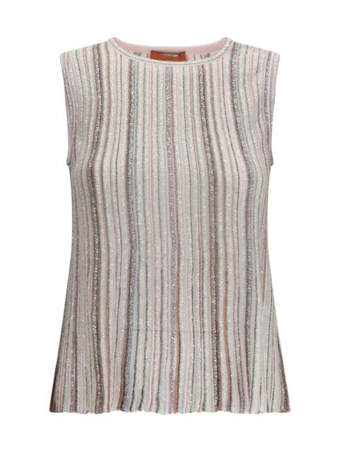 Missoni Missoni Women Sleeveless Ribbed Sequin Top