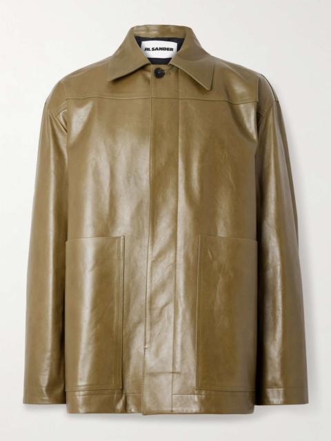 Oversized Leather Jacket