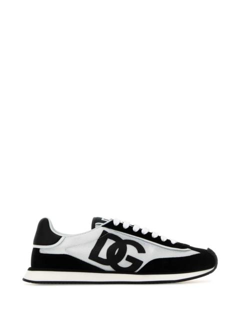 Dolce & Gabbana Dolce & Gabbana Men Two-Tone Mesh And Suede Dg Aria Sneakers