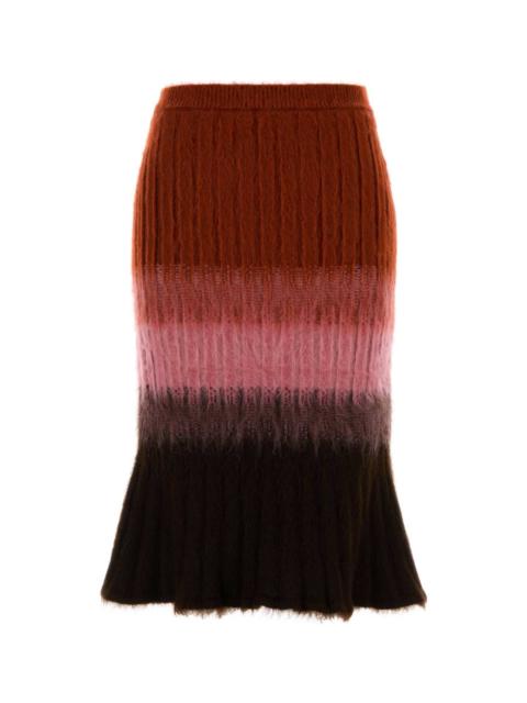 FENDI Fendi Women Multicolor Mohair Blend Skirt