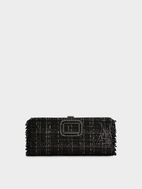 Roger Vivier Pilgrim Clutch in tweed