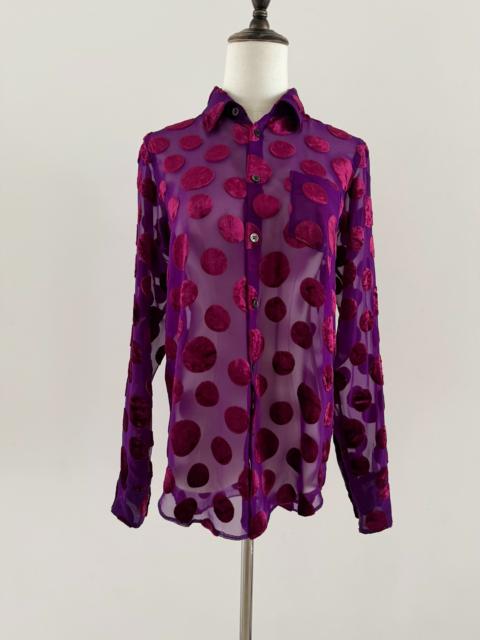 Junya Watanabe Junya Watanabe Polka Dot Velvet Shirt