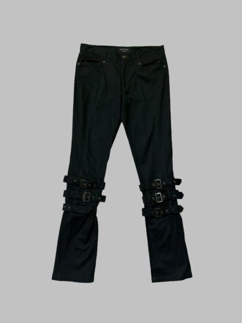 Other Designers Vintage - Black Peace Now Bondage Punk Rock Style Pant