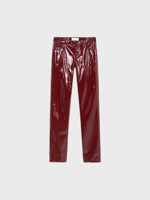 Blumarine PATENT STRAIGHT PANTS